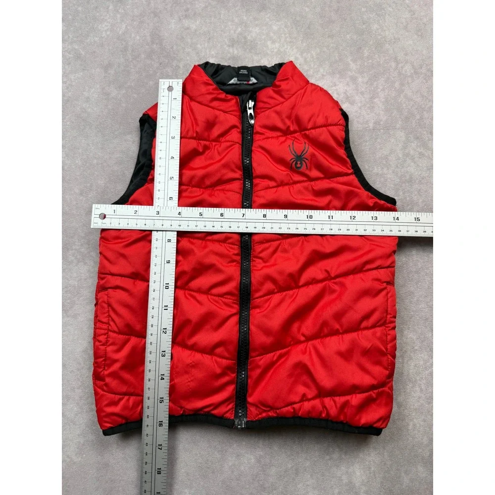Spyder Kids 4T Red Puffer Vest Full Zip Quilted Insulated Outerwear Fall Winter